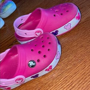 Kids Mickey Mouse light up crocs
